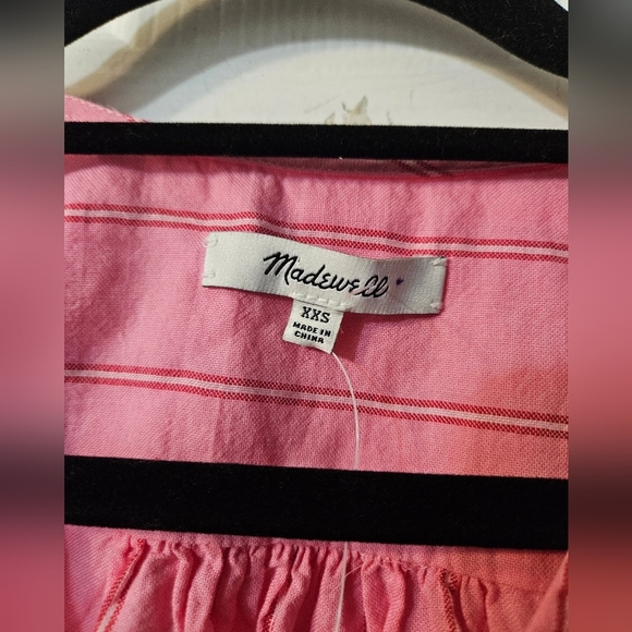 NWT Madewell Wrap Top in Cecilia Stripe - Picture 4 of 9